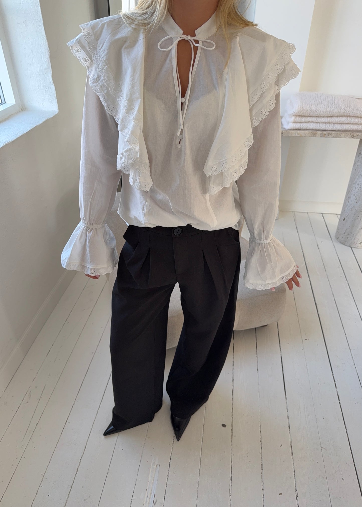 SIENNA SKJORTE - Hvid