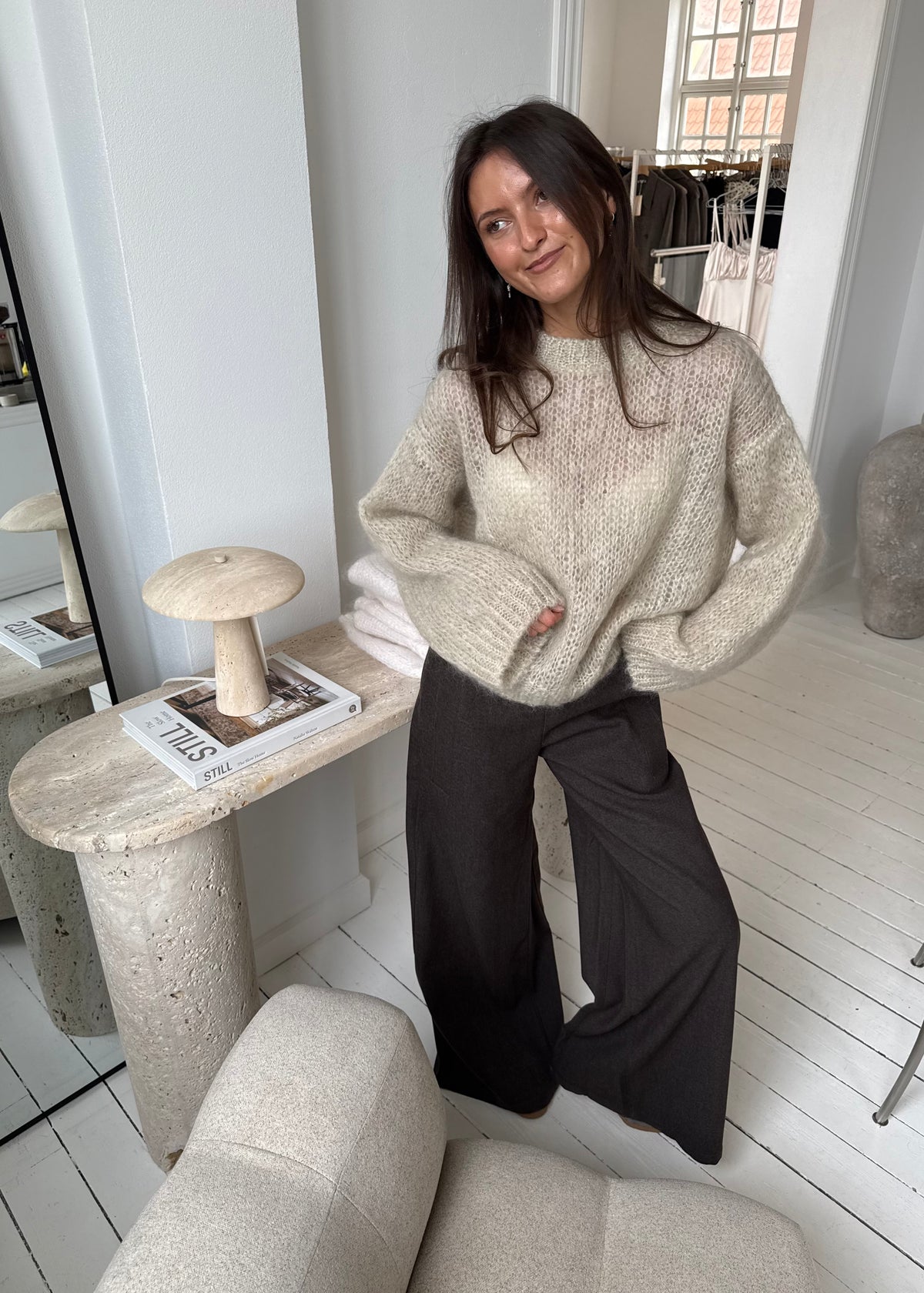 Kaia MOHAIR JUMPER - Beige