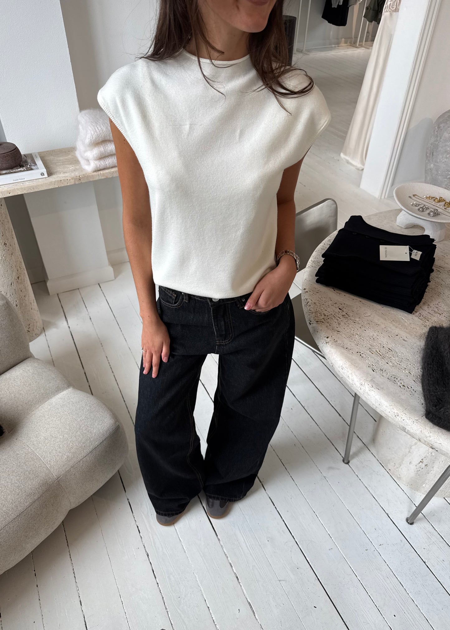 ZOE TOP - Cream
