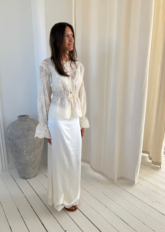 Elinor-MAGDA Maxi Skirt - Beige