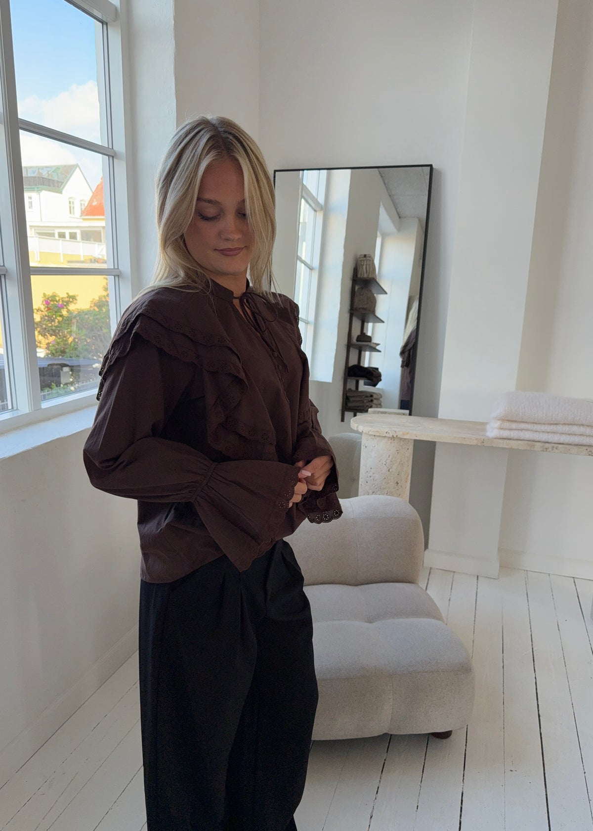 SIENNA SKJORTE - Brun