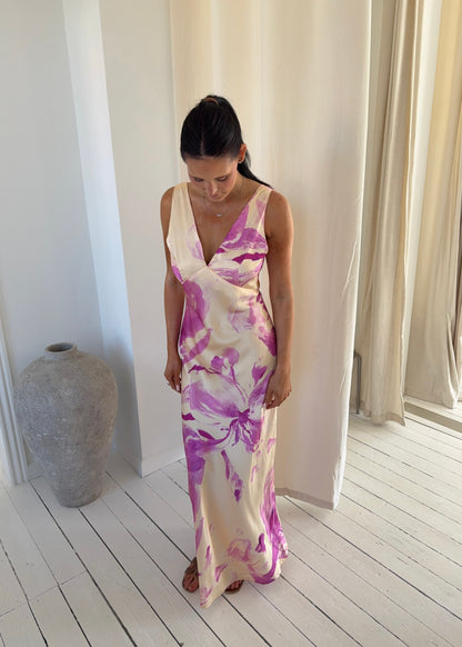NOELLE MAXI DRESS - Gul