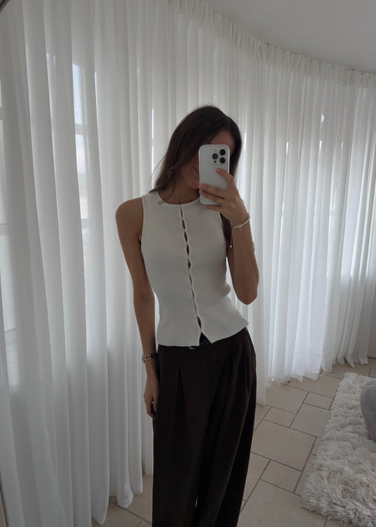 ANDREA TOP - Hvid
