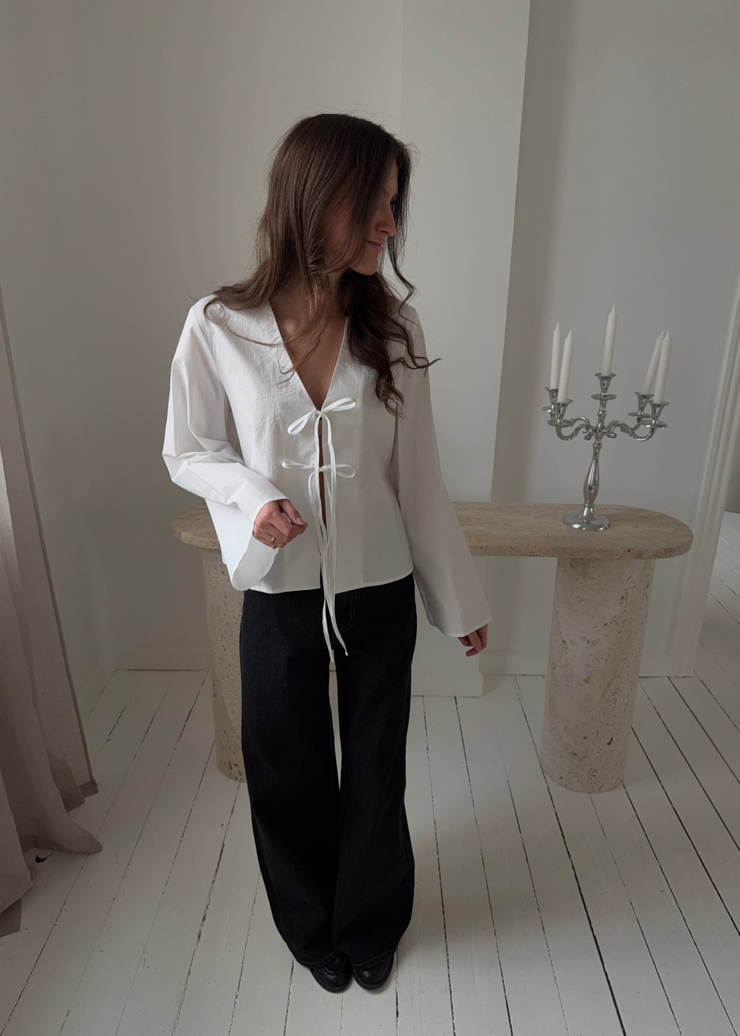 CELINA SKJORTE - Hvid