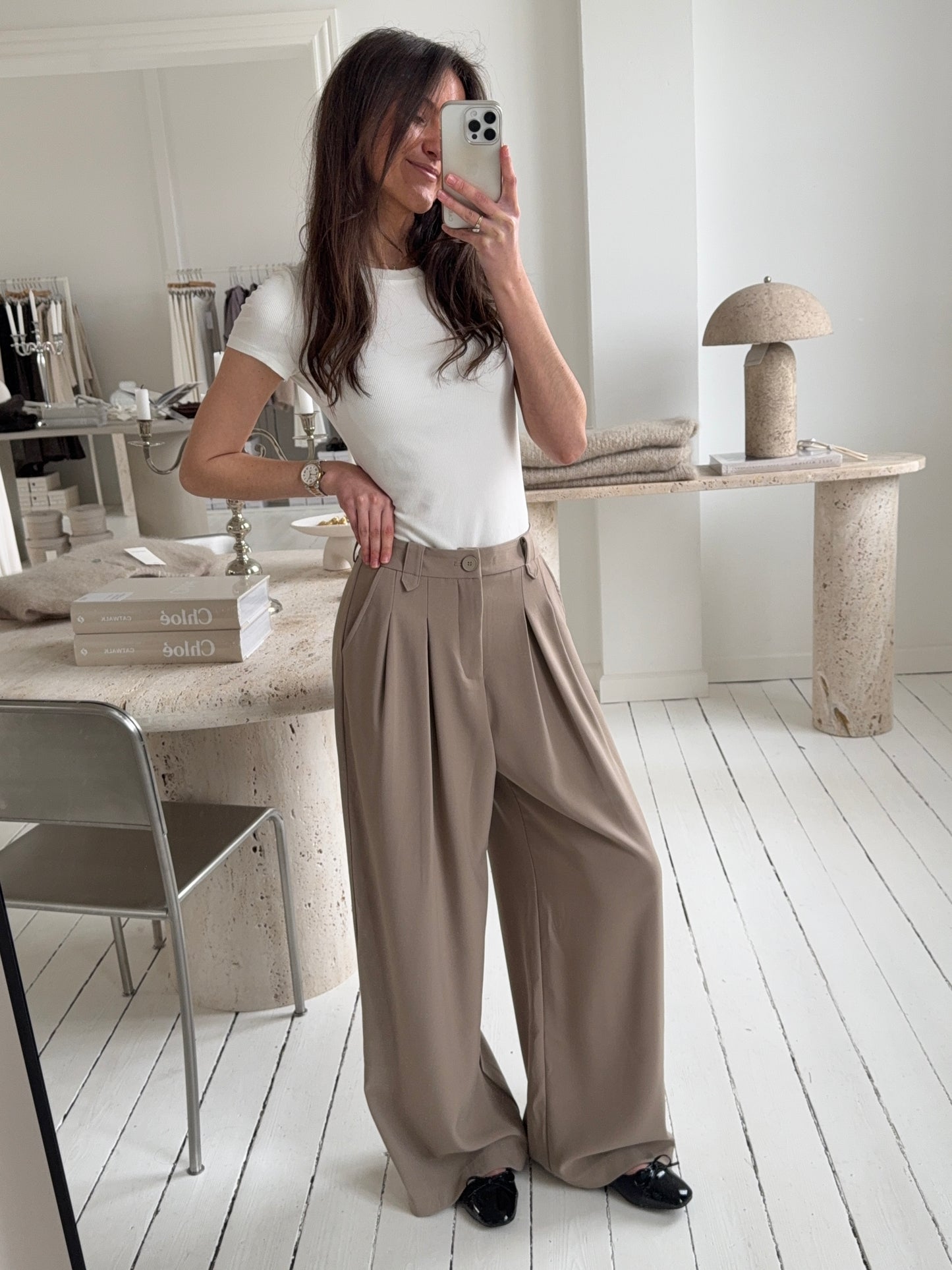 AGNES HABIT BUKSER - Beige