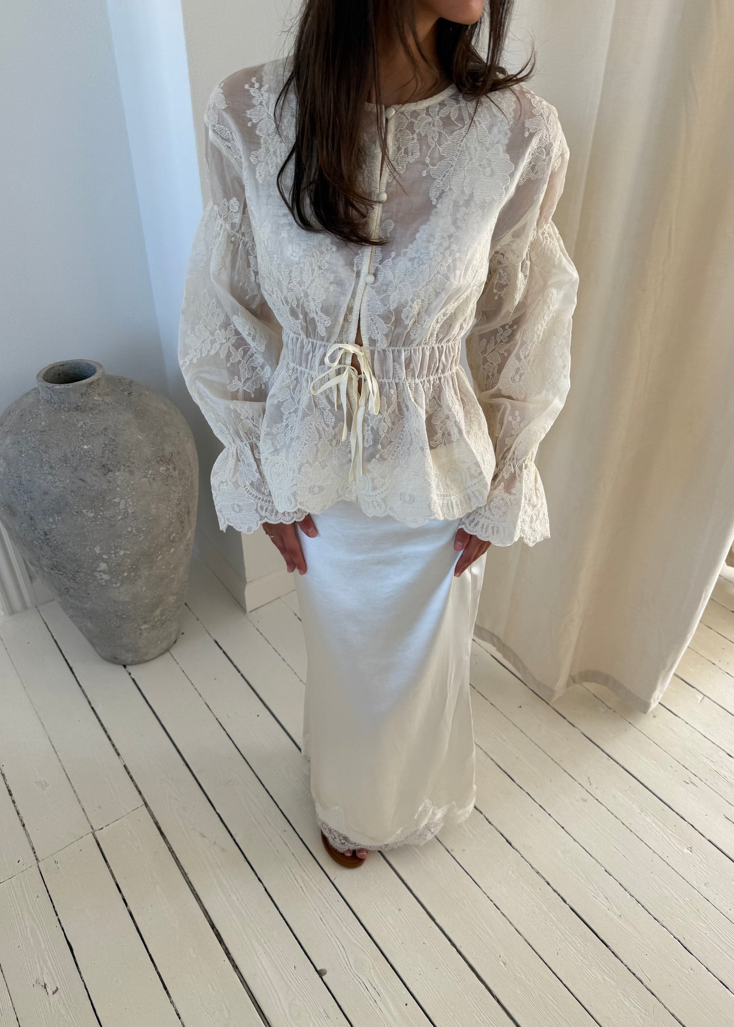 Elinor-MAGDA Maxi Skirt - Beige