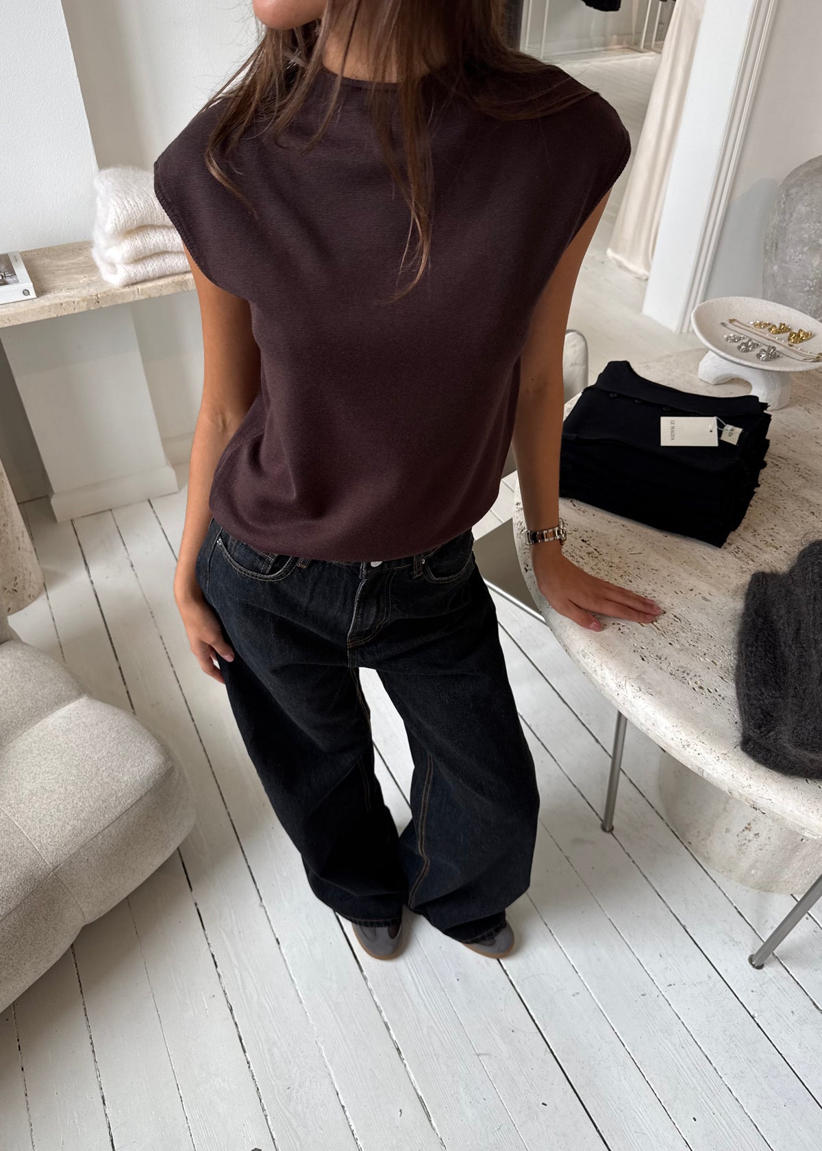 ZOE TOP - Brun