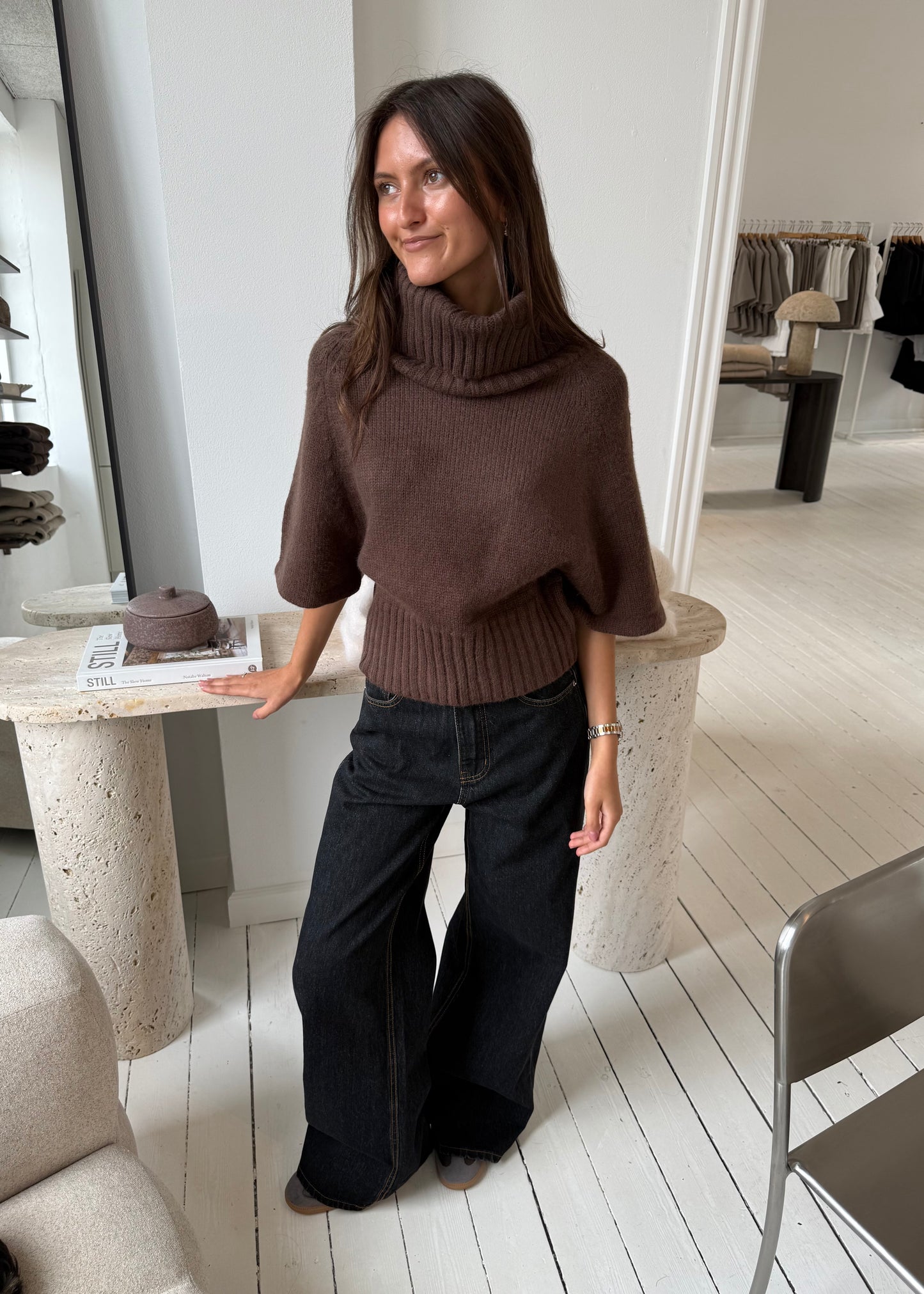 STELLA SWEATER - Brun
