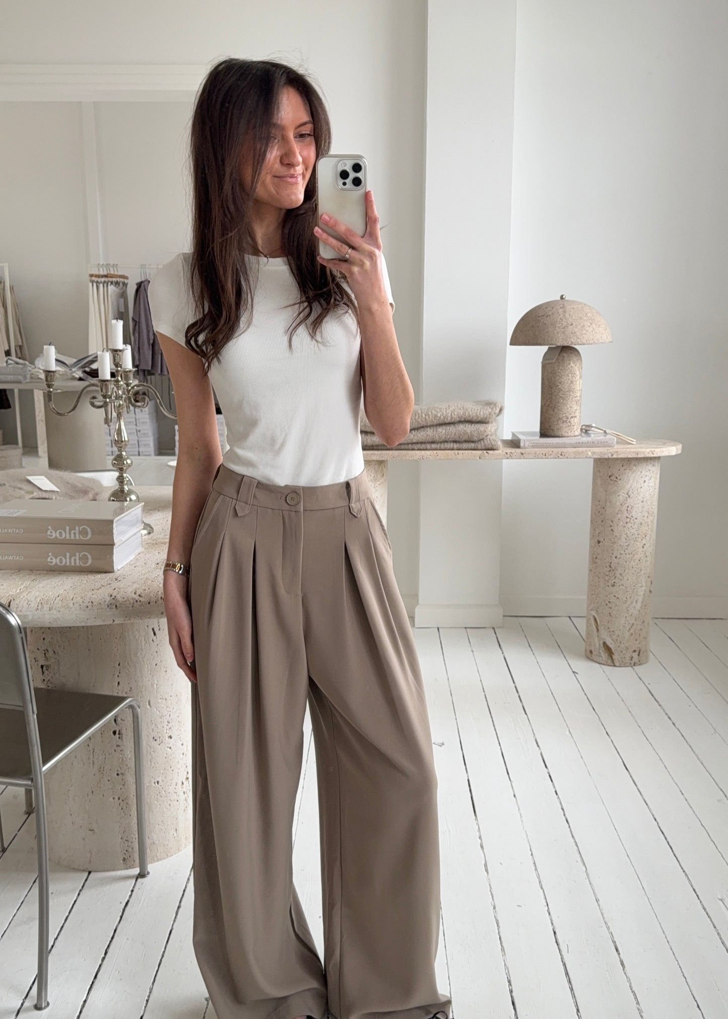 AGNES HABIT BUKSER - Beige