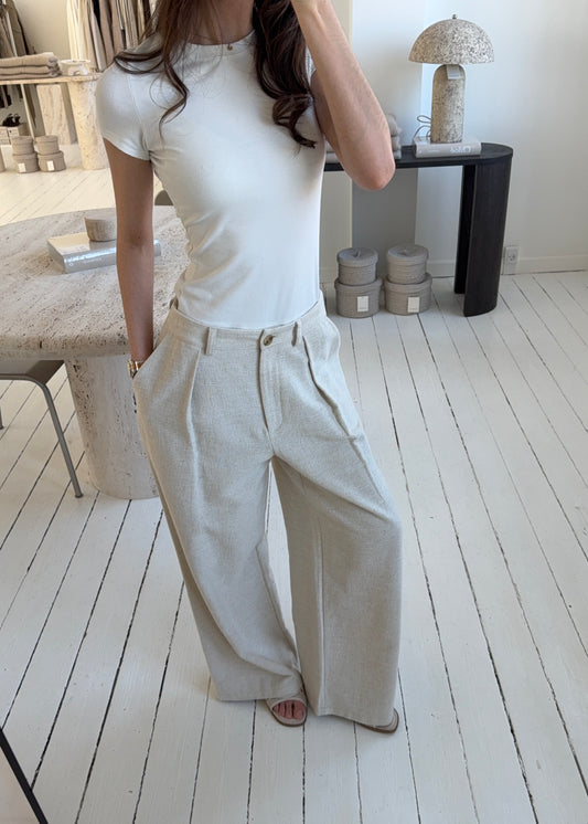 Spring-MAGDA Pants - Beige