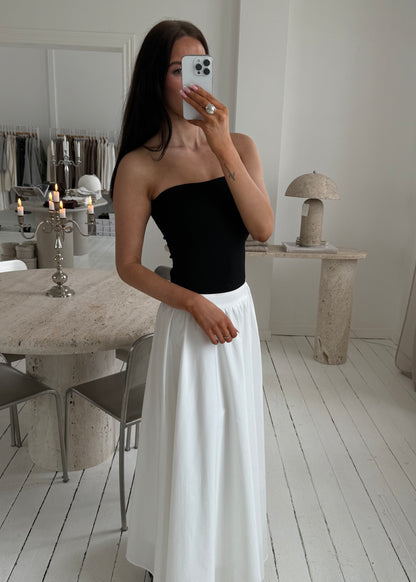 OPHELIA MAXI SKIRT - Hvid