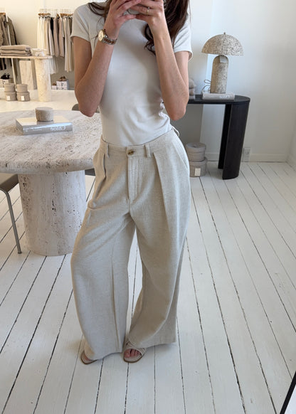 Spring-MAGDA Pants - Beige