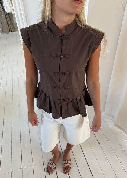 MYNTE TOP - Brun