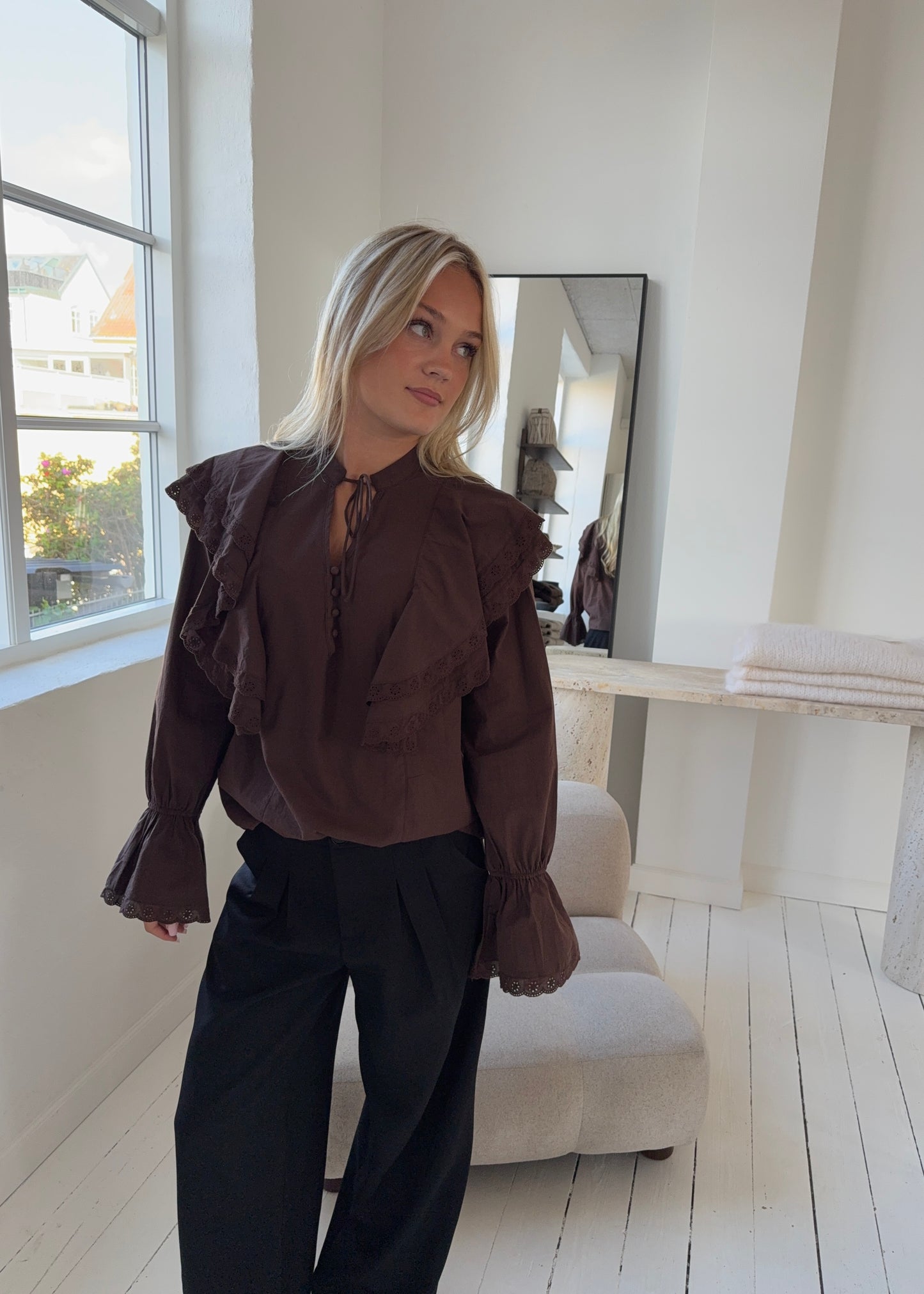 SIENNA SKJORTE - Brun