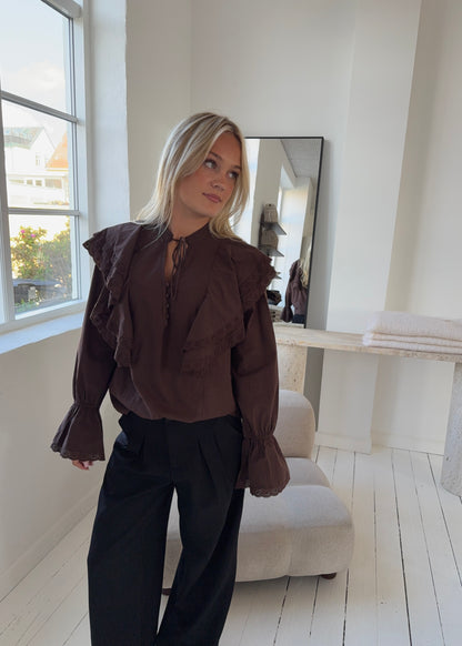 SIENNA SKJORTE - Brun