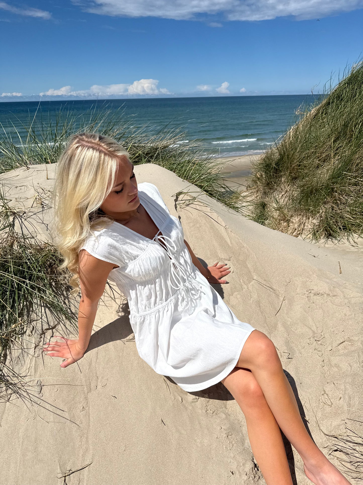 MADICKEN DRESS - Hvid