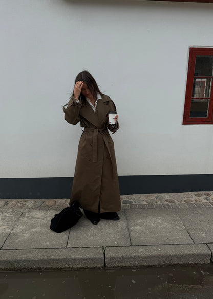 Long-MAGDA Trenchcoat - Brun