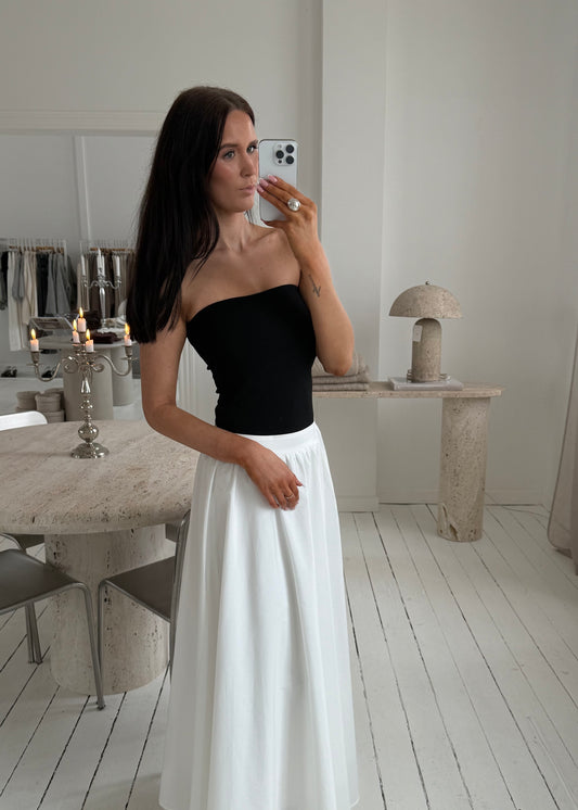 OPHELIA MAXI SKIRT - Hvid