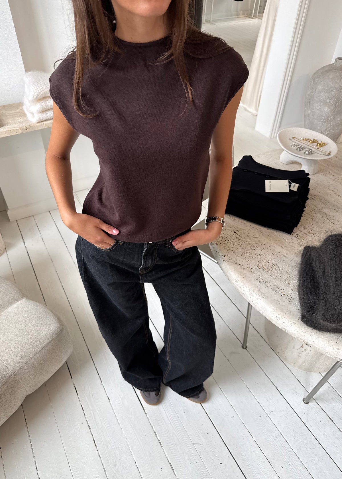 ZOE TOP - Brun