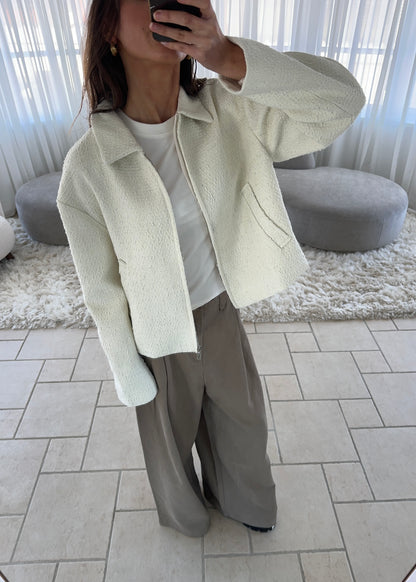 ASTA BOMBER JACKET - Cream