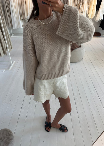 Bella-MAGDA Sweater - Beige