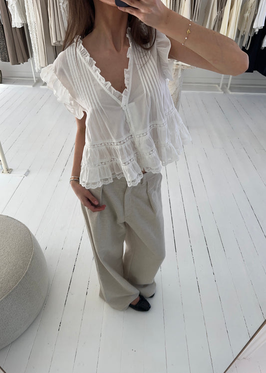 EVA TOP - Hvid