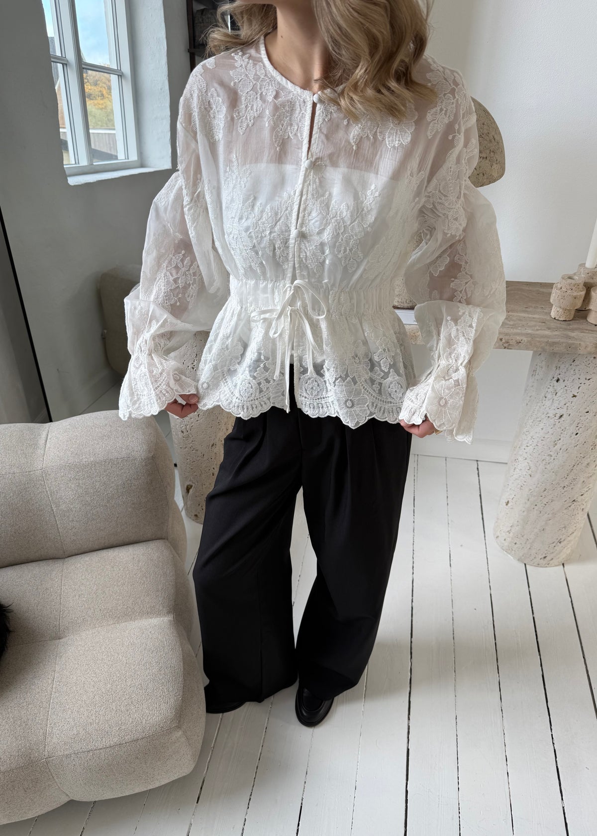 Hannah-MAGDA Skjorte - Hvid