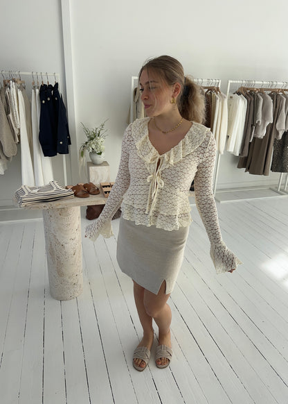 SANNE BLUSE - Lysegul