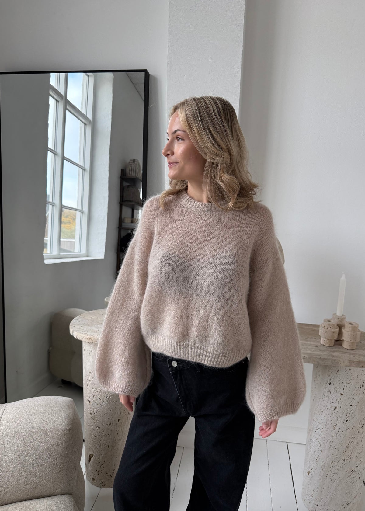 Flora-MAGDA Sweater - Beige