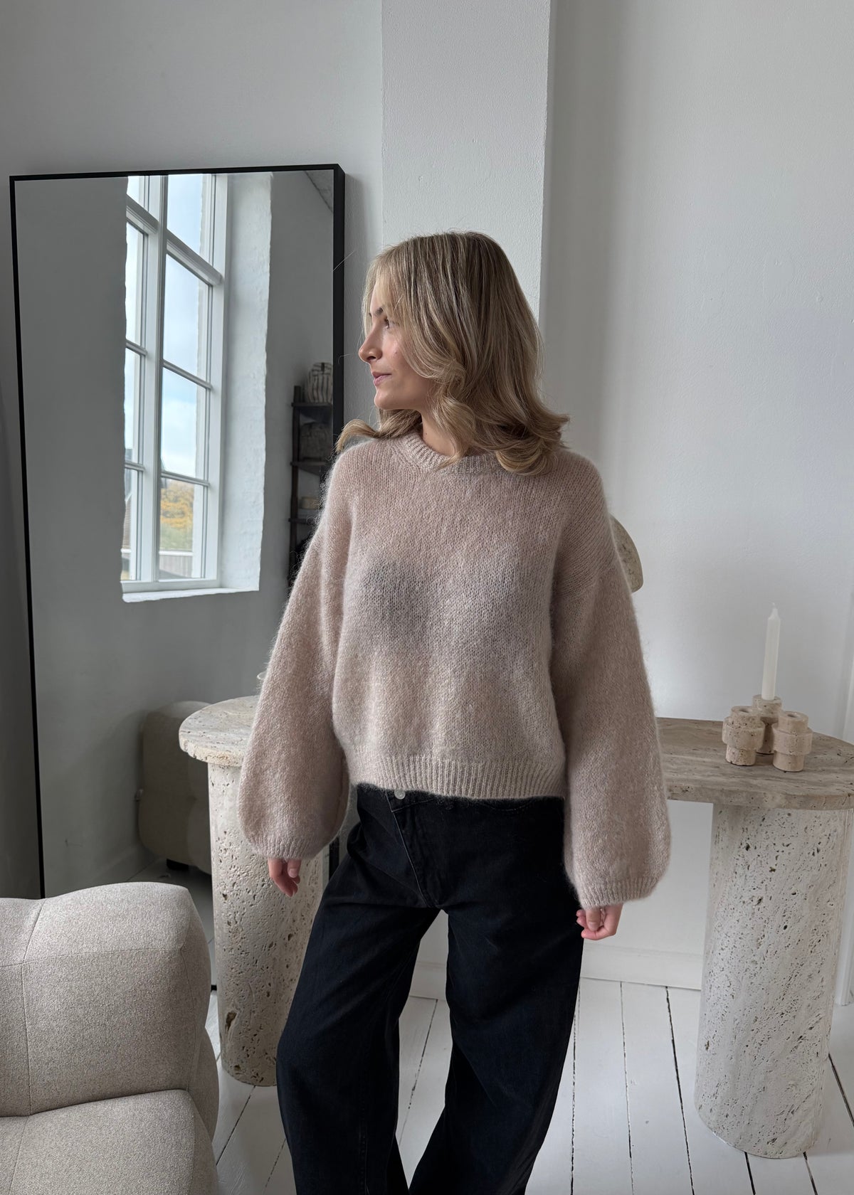 Flora-MAGDA Sweater - Beige