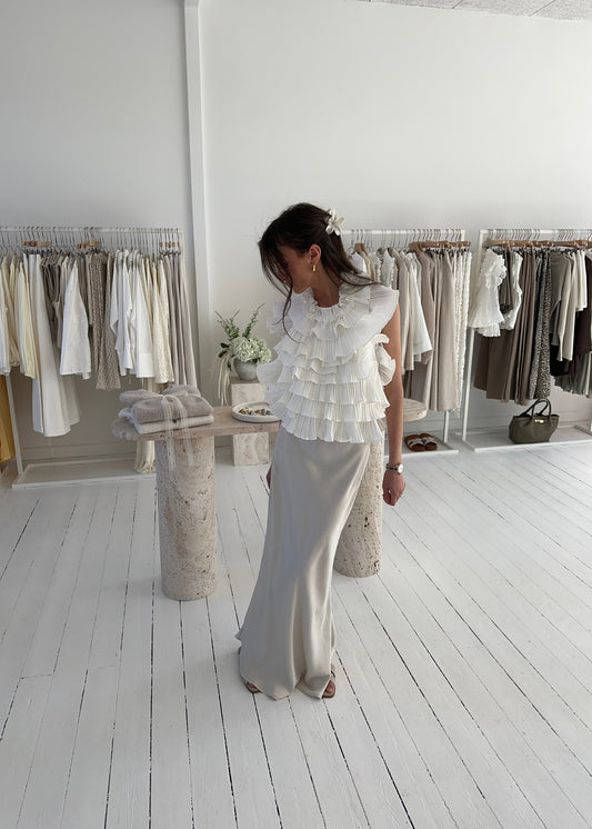 MATHILDE MAXI SKIRT - Beige